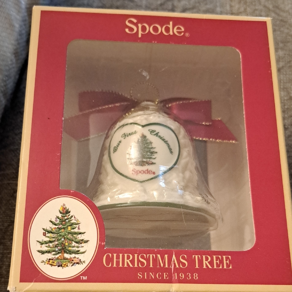 Spode Our First Christmas 2015 Ornament NIB